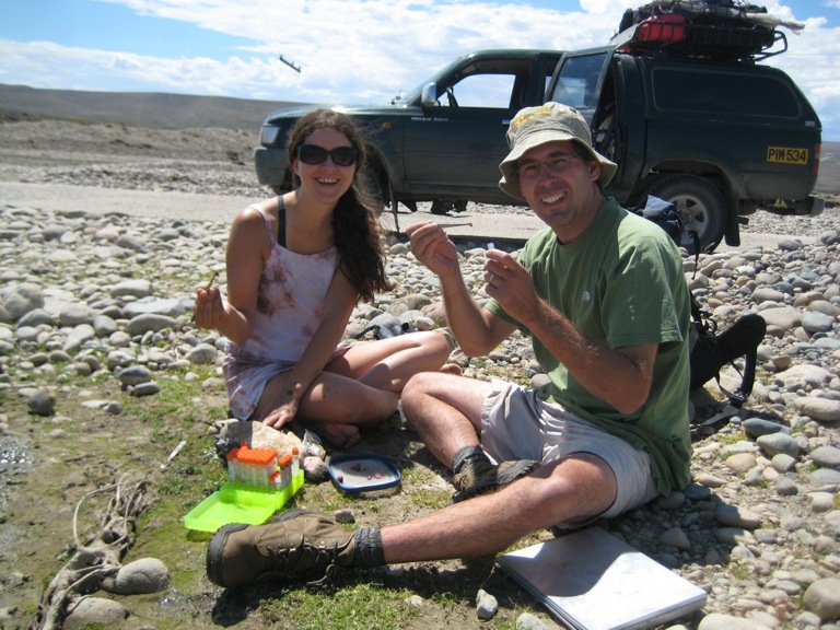 mariana collecting tissue samples