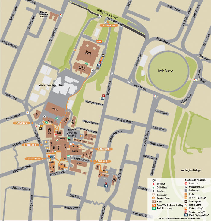 Wellington Campus Map