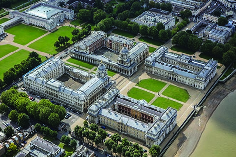 Greenwich campus aerial