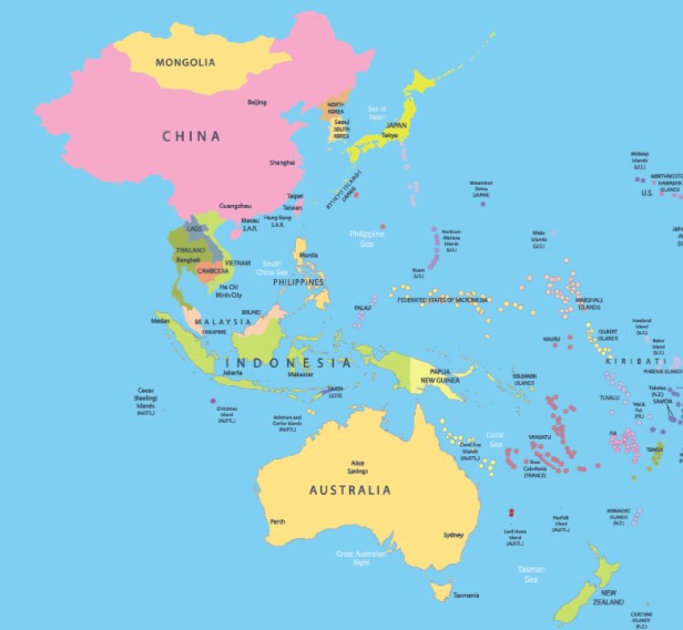 Asia Pacific Region Map