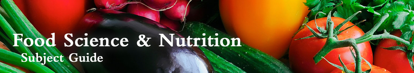 Food Science and Nutrition Subject Guide - Massey University
